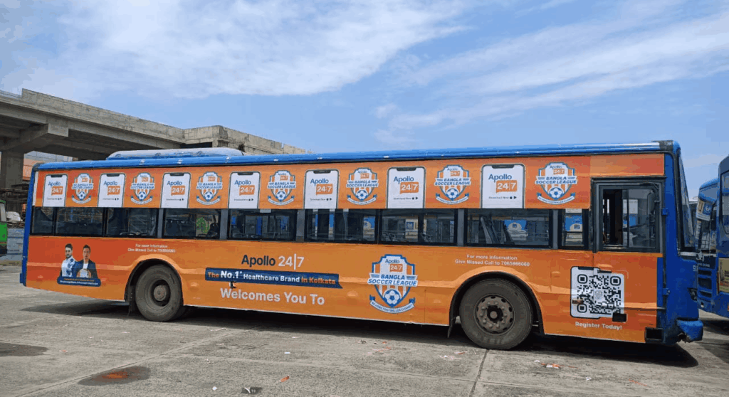 Glow sign board advertising in Kolkata highlighting 24/7 visibility